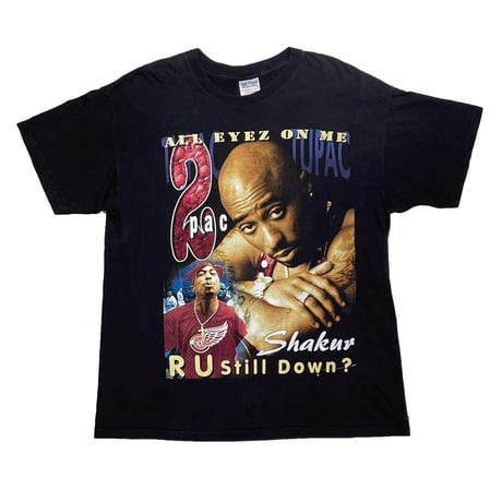 2PAC ALL EYEZ ON ME RU STILL DOWN? RAP DESIGN GILDAN FAMOUST-T COTTON XL 1976