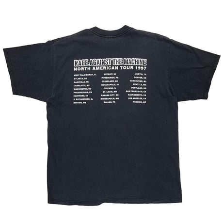 RAGE AGAINST THE MACHINE NORTH AMERICAN TOUR 1997 FITS XL 39679
