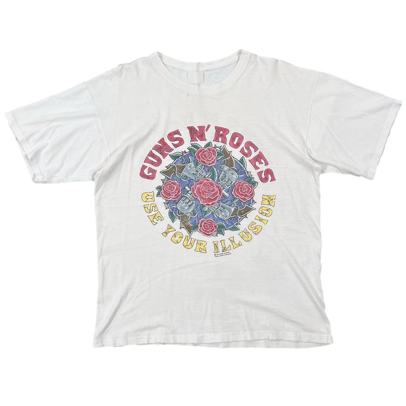 GUNS N' ROSES USE YOUR ILLUSION GUN&ROSE WHITE