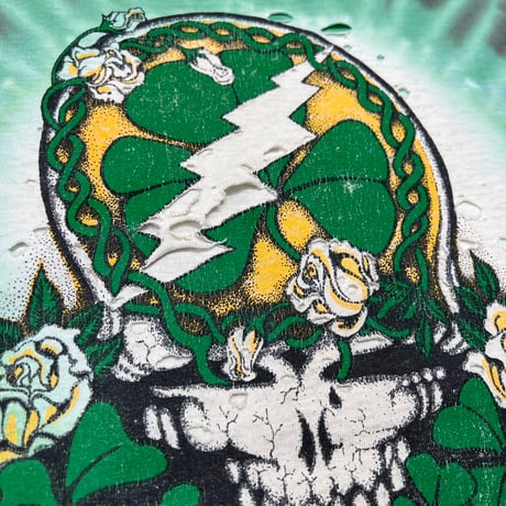 GRATEFUL DEAD 1991 SPRING TOUR TIE DYE GREEN anvil XL 3576