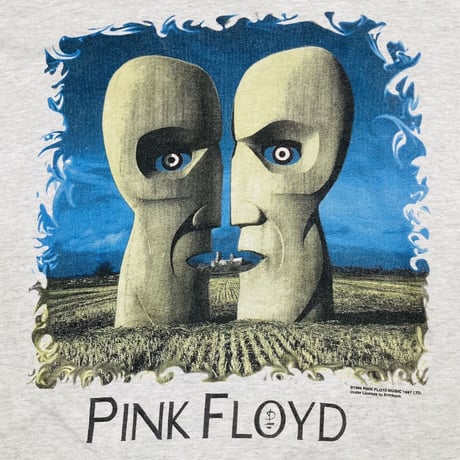 PINK FLOYD DIVISION BELL NORTH AMERICAN TOUR 1994 HOODED LS TEE GREY BROCKUM XL 3480