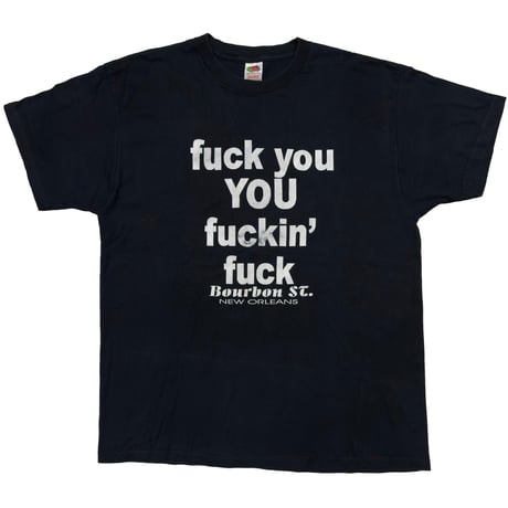 OLD & VINTAGE fuck you YOU fuckin' fuck FRUIT OF THE LOOM XL 6716