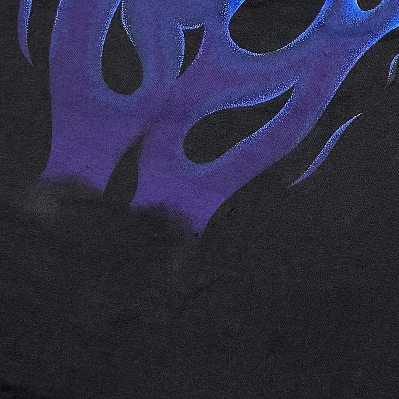 HARLEY DAVIDSON 1993 BLUE V FLAME BIG EMBLEM OK