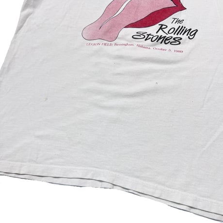 THE ROLLING STONES 1989 I SURVIVED RIP & TONGUE WHITE STEDMAN XL 5895