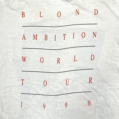MADONNA BLOND AMBITION TOUR 1990 WHITE HANES XL 6978