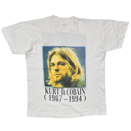 NIRVANA KURT COBAIN MEMORIAL ADULT WHITE FITS LARGE 0611