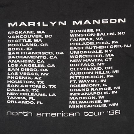 MARILYN MANSON 1990 ROCK IS DEAD TOUR WINTERLAND XL 9594