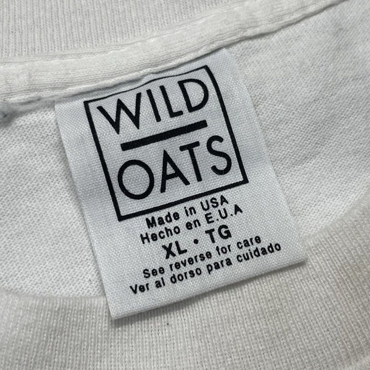 NIRVANA 90's バンドT XL ニルヴァーナWILD OATS Rare 1996 Vintage USA Wild Oats Kurt Kobain Nirvana T Shirt