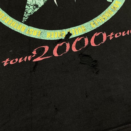 METALLICA PUSHEAD 2000 TOUR TEE BLACK FRUIT OF THE LOOM XL 9631