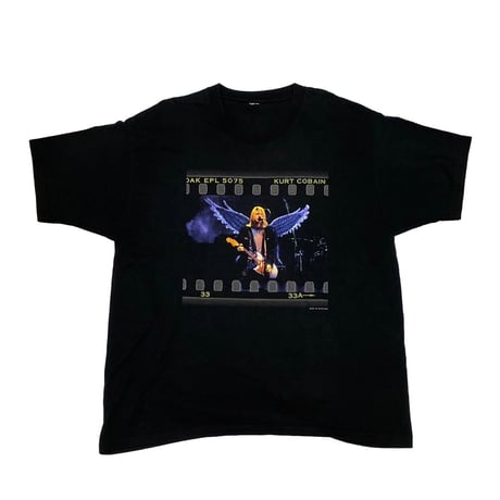 1999 KURT COBAIN NIRVANA MEMORIAL TEE BLACK FITS XL 0443