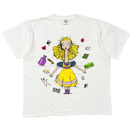 ALICE IN WONDERLAND ALICE & CAT DOUBLESIDE WHITE ANDAZIA XL 8274