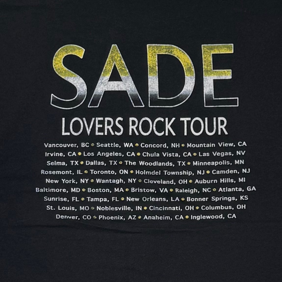 SADE LOVERS ROCK TOUR MEDIUM 6325 | greatLAnd O