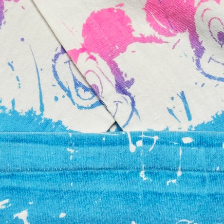 DISNEY VINTAGE MICKEY MOUSE BORDER OVP WHITE BLUE PINK OSFA FITS LARGE 4851