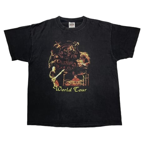 AERO SMITH 1997 9 LIVES WORLD TOUR DOUBLE SIDE PRINT TEE TULTEX XL 0353