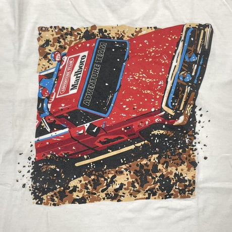 Marlboro ADVENTURE TEAM VEHICLE POCKET TEE WHITE FRUIT OF THE LOOM XL 9923