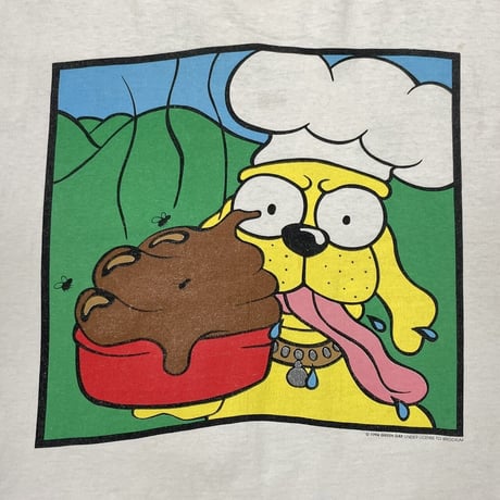 GREEN DAY 1994 DOOKIE DOG POO CHEF WHITE BROCKUM XL 9305