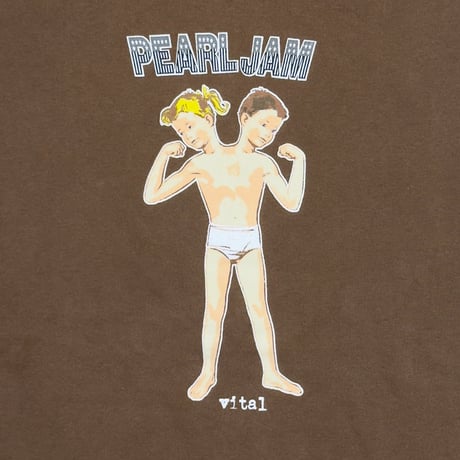 PEARL JAM 1995 VITAL CIRCULATION BROWN ANVIL XL 0518