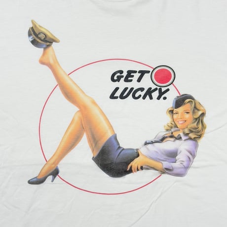 LUCKY STRIKE PINNUP GIRL GET LUCKEY WHITE XXL 6330