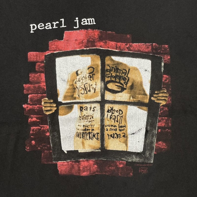 PEARL JAM WINDOW PAIN BACKSTAGE PASS HANES XL 0