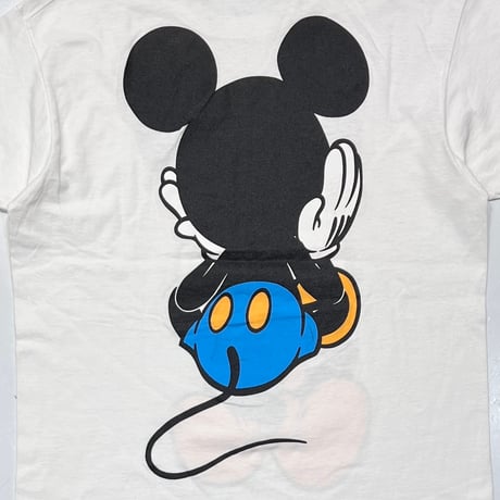 DISNEY VINTAGE BLUE PANT MICKEY DOUBLE SIDE WHITE FITS M-L 1127
