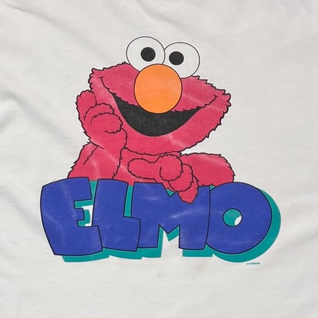 [MORE SALE] SESAME STREET ELMO WHITE SESAMESTREET TAG XL 0670