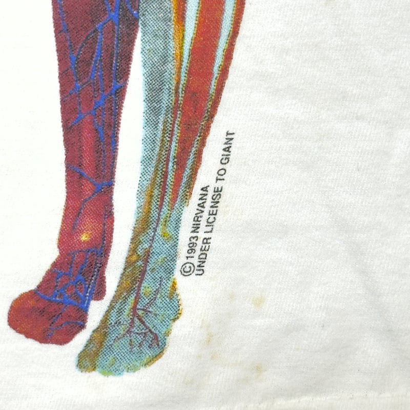 NIRVANA 1993 IN UTERO WHITE giant LARGE 5840 |