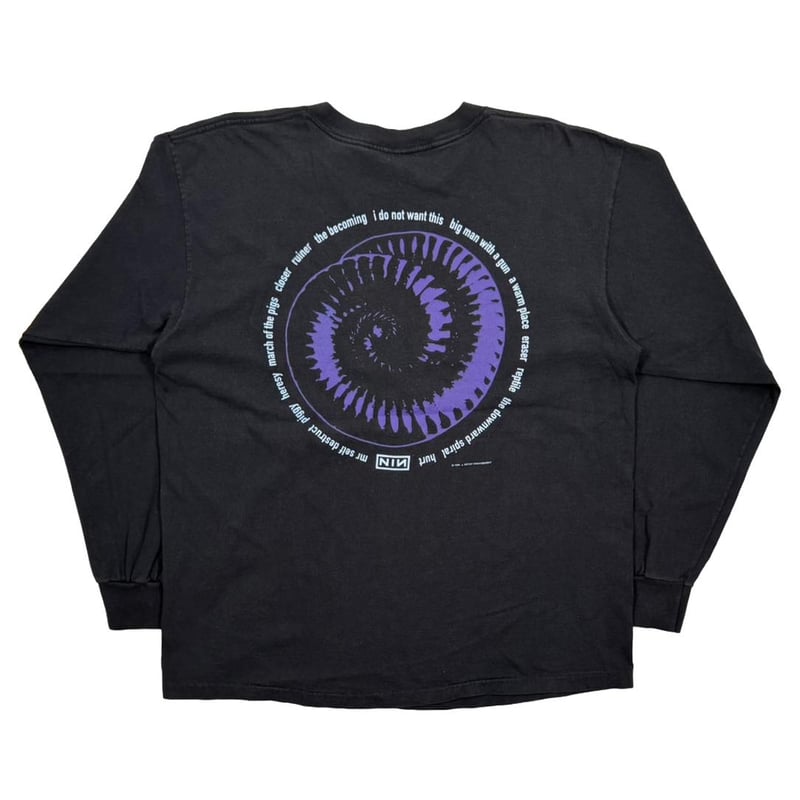 トップス NINE INCH NAILS BOX LOGO XL Vintage Nine Inch Nails NIN