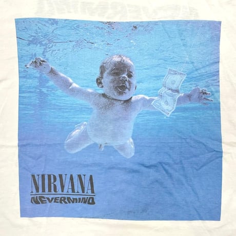 NIRVANA NEVERMIND WHITE BG TAG XL 8427
