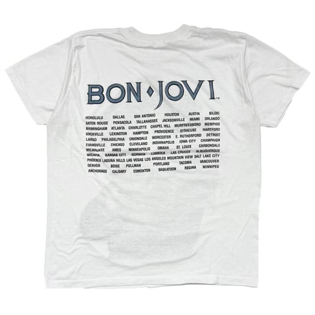 BON JOVI 1988 PORTRAIT BACK TOUR WHITE OSFA FITS XL 5344