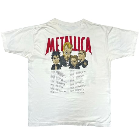 METALLICA 1996 TOUR WHITE FITS LARGE 0938