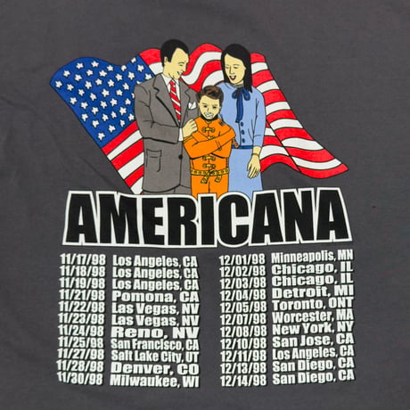 THE OFFSPRING 1998 AMERICANA CHACOAL TULTEX XL 1904