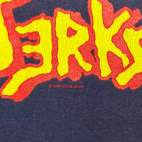 CIRCLE JERKS LOGO SKUNKER NAVY WILD OATS LARGE 9374