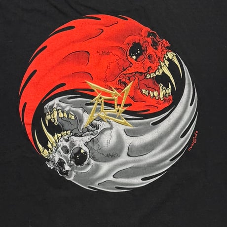 METALLICA PUSHEAD REBEL YIN YANG SKULL FITS XL 0208