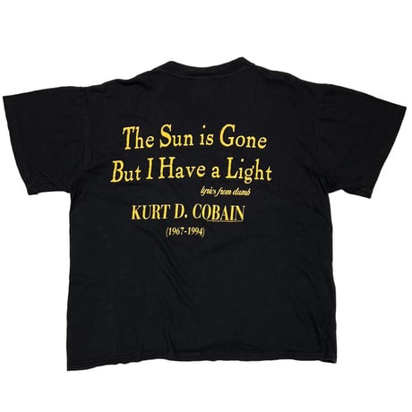 NIRVANA KURT COBAIN MEMORIAL 1995 THE SUN IS GONE GINAT LARGE 7031