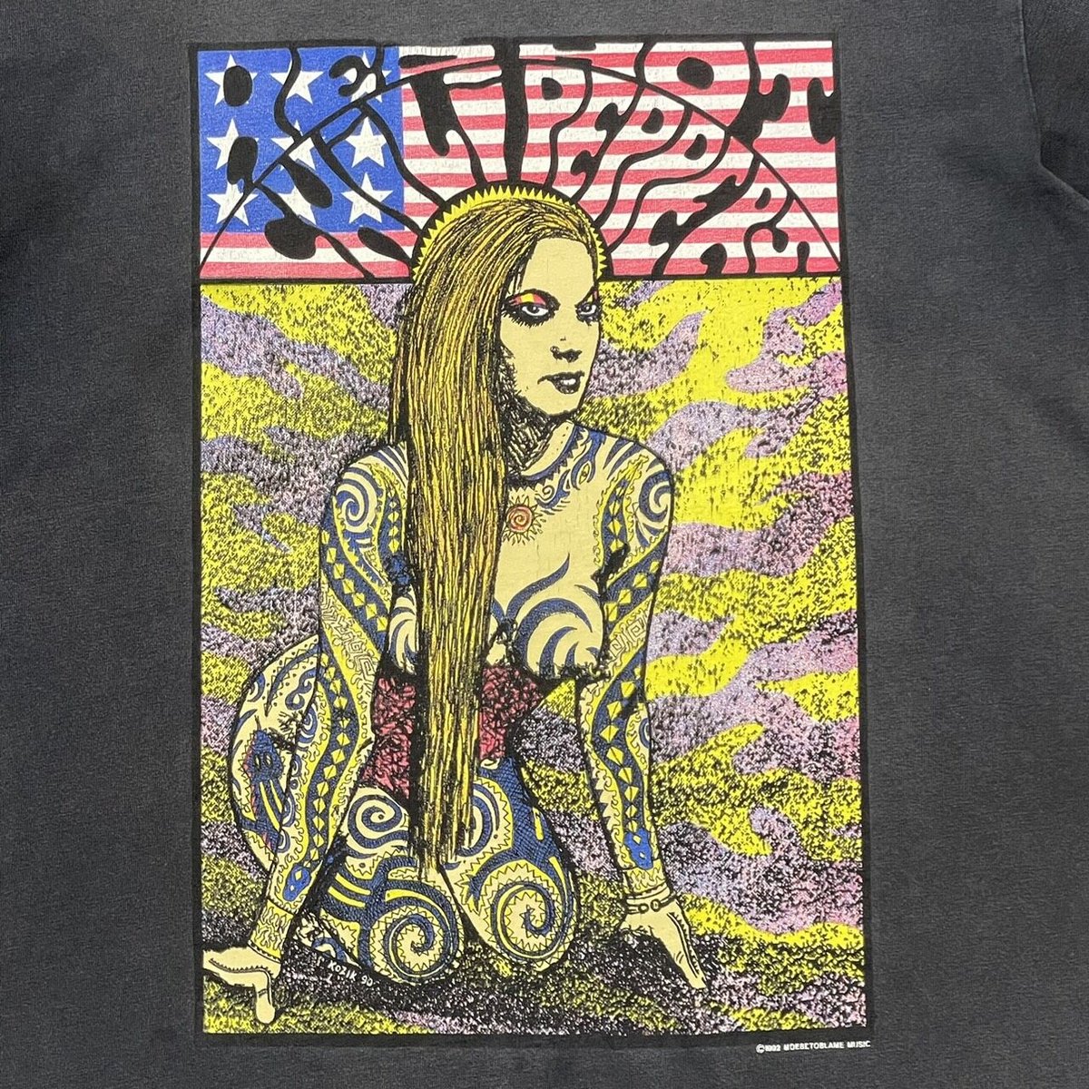 Red Hot Chili Peppers ビンテージ　kozik 1992 Vintage 1992 Red Hot Chilli Peppers Frank Kozik T Shirt