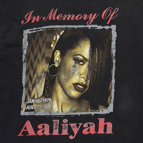 Aaliyah TRY AGAIN IN MEMORY OF Aaliyah RAP DESIGN FITS XL 8403
