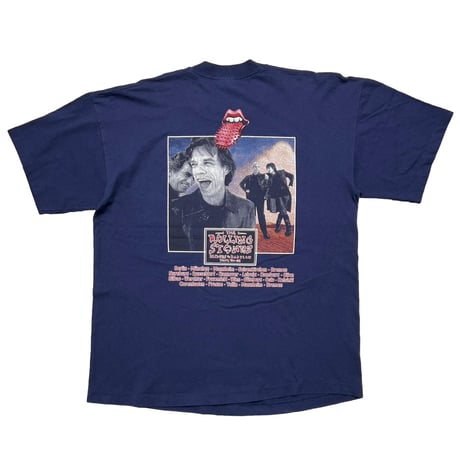 THE ROLLING STONES BRIDGE TO BABYLON BOOTLEG LION SPIKE TONGUE NAVY XL 3899