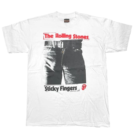 THE ROLLING STONES STICKY FINGERS 1989 WHITE BROCKUM LARGE 4408