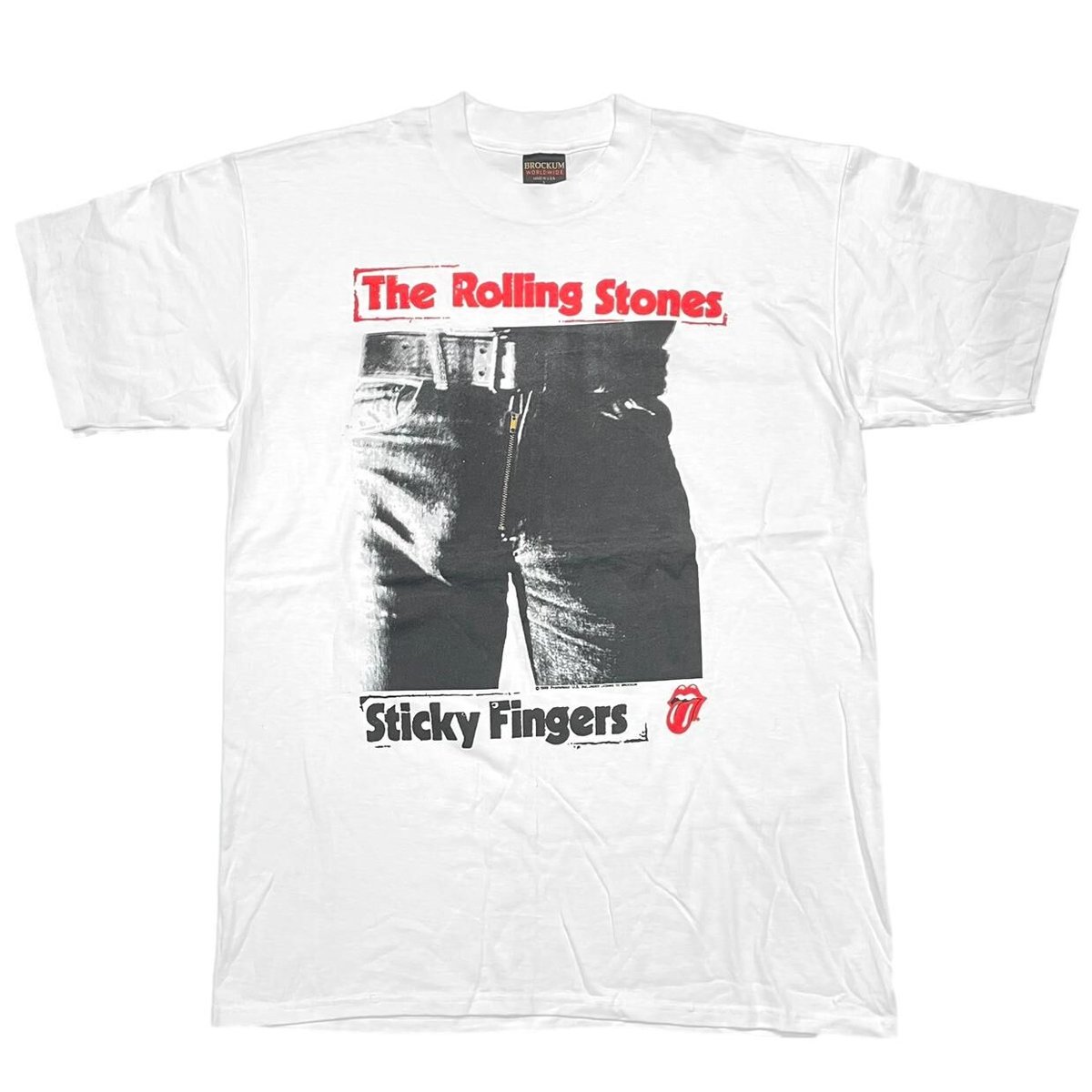 THE ROLLING STONES STICKY FINGERS 1989 WHITE BR...