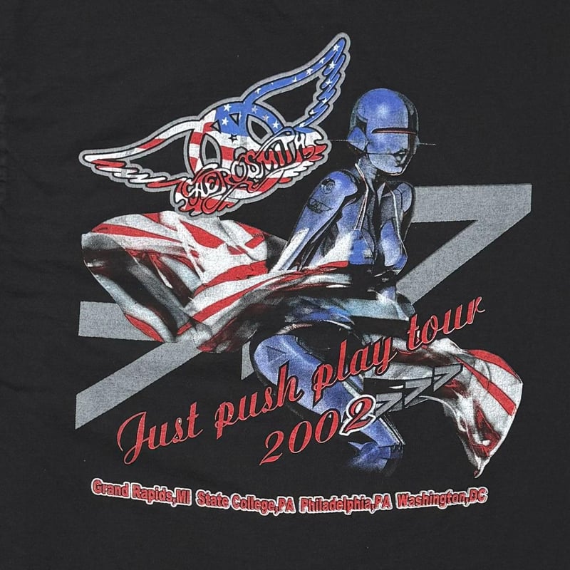 AEROSMITH JUST PUSH PLAY SORAYAMA AMERICAN FLAG