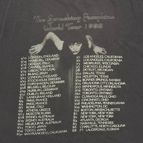 THE SMASHING PUMPKINS ADORE WORLD TOUR FITS XL 8820
