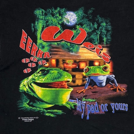 Budweiser 1995 FROGS My pad or yours FRUIT OF THE LOOM LARGE 1858