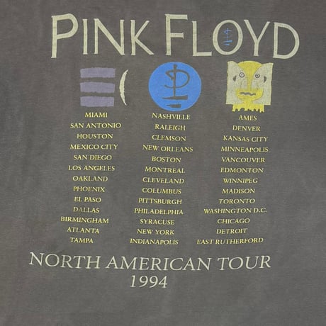 PINK FLOYD NORTH AMERICAN TOUR 1994 BROCKUM LARGE 8626