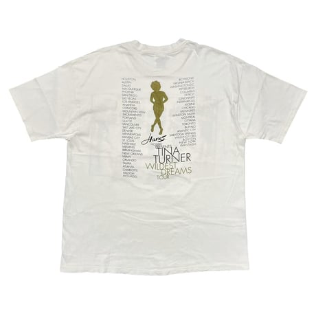 TINA TURNER WILDEST DREAM TOUR LIGHT BEIGE HANES XL 7771