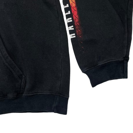 HARLEY DAVIDSON Dallas Texas IRON LOGO HOODED SWEATSHIRT LARGE 4091