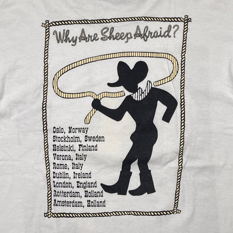 PEARL JAM 1993 WHY ARE SHEEP AFRAID? WHITE LEE LARGE 7734