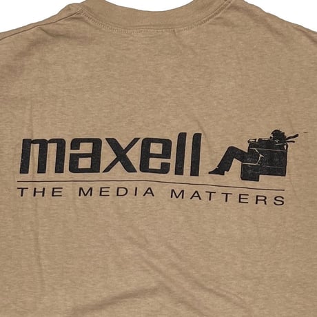 maxell THE MEDIA MATTERS LIGHT BROWN Hanes XL 6914