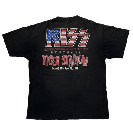 KISS ALIVE WORLDWIDE '96 '97 DESTROYS TIGER STADIUM anvil XL 1018