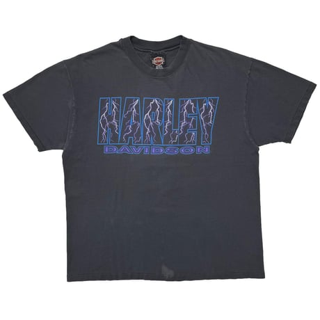 HARLEY DAVIDSON THUNDER & LIGHTNING TEXT LOGO GLENDALE XL 0230