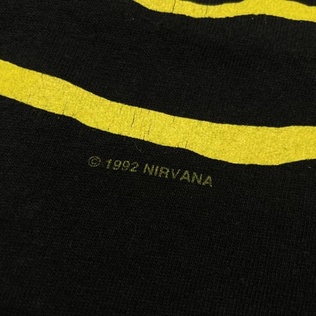 NIRVANA 1992 SMILE LS TEE ANVIL LARGE 1179